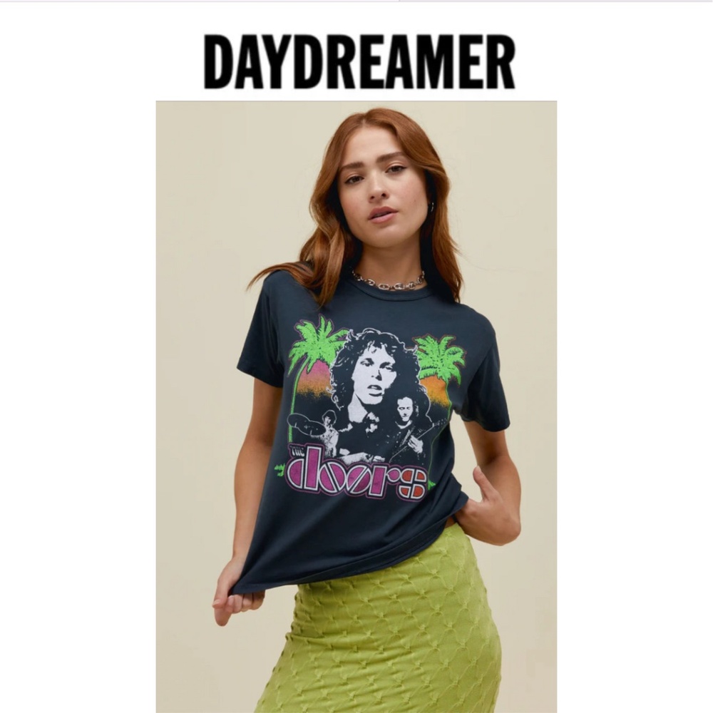 Daydreamer The Doors Twin Palms Ringer Tee